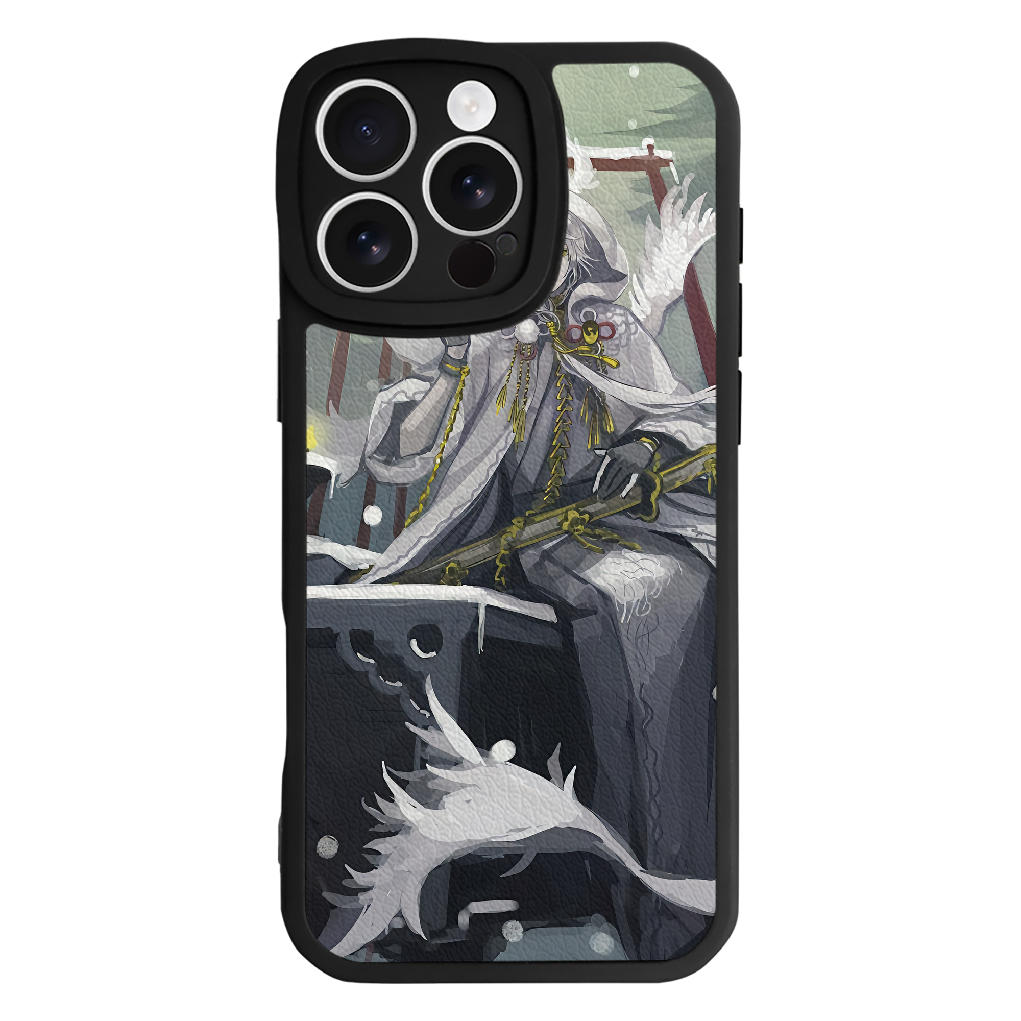（画像用） 刀剣乱舞 Touken Ranbu 【iPhone 16シリーズ対応】シリコンスマホケース（レザー調） 材質：シリコン